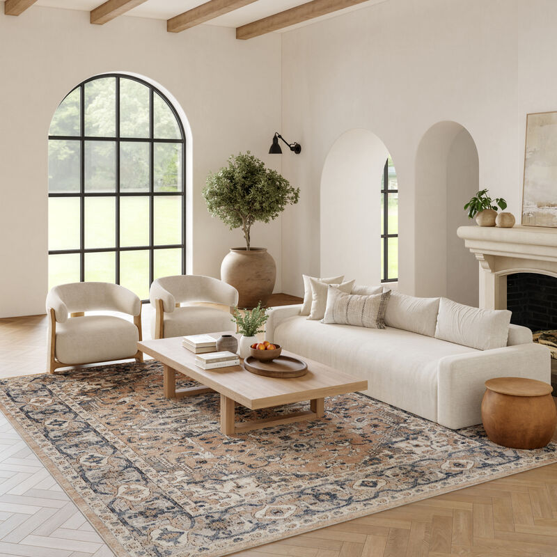 Quarry QUA05 Beige/Gray 7' x 10' Rug image number 6