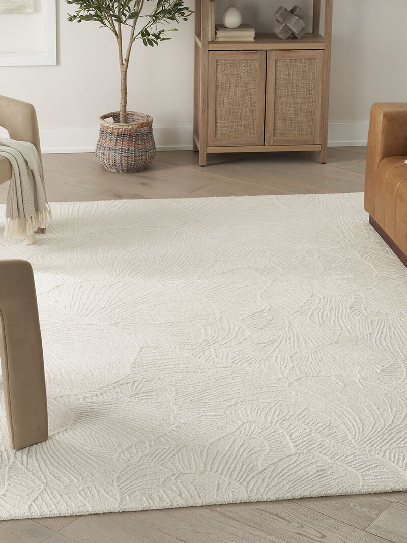 Avra AVR01 Ivory 5'3" x 7'3" Rug image number 5
