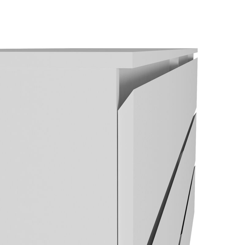 DEPOT E-SHOP Cocora 6 Drawer Double Dresser, Superior Top, Black