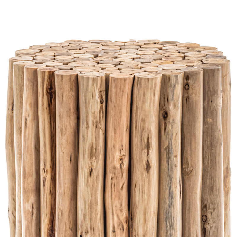 Raveliqua White Wood-Stick End Table image number 7
