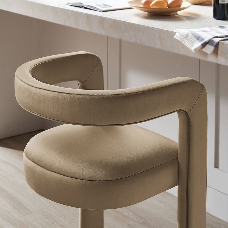 Winslow Performance Velvet Bar Stool image number 8