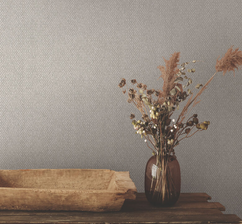 Stretched Hexagons Light Grey Wallpaper (Set of 2)