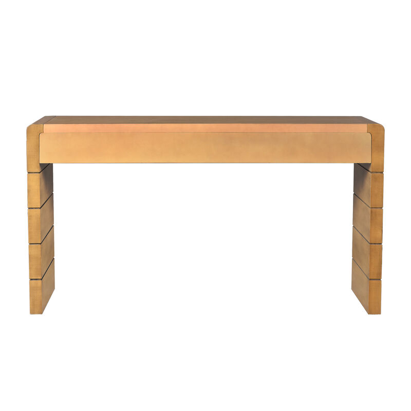 Merax Farmhouse Rustic Console Table with Storage