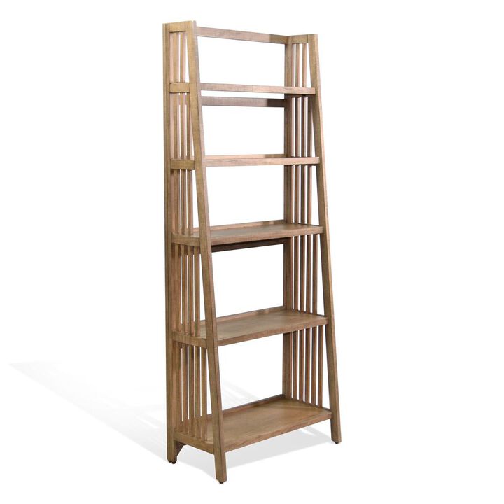 Sunny Designs  72 Mahogany Wood Folding Bookcase
