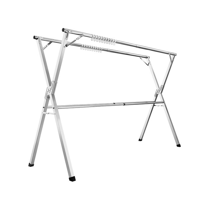 Extendable and Foldable Clothes Drying Rack