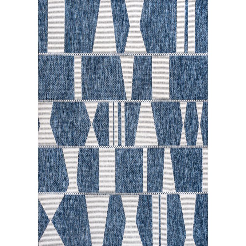 Odette Modern Geometric Abstract Two-Tone Indoor/Outdoor Area Rug