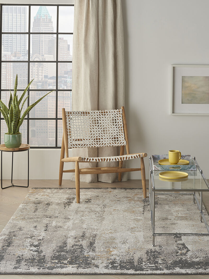 Tangra TNR05 Cream/Gray 4' x 6' Rug