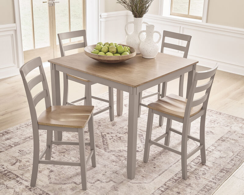 Counter Table & 4 Barstools image number 1