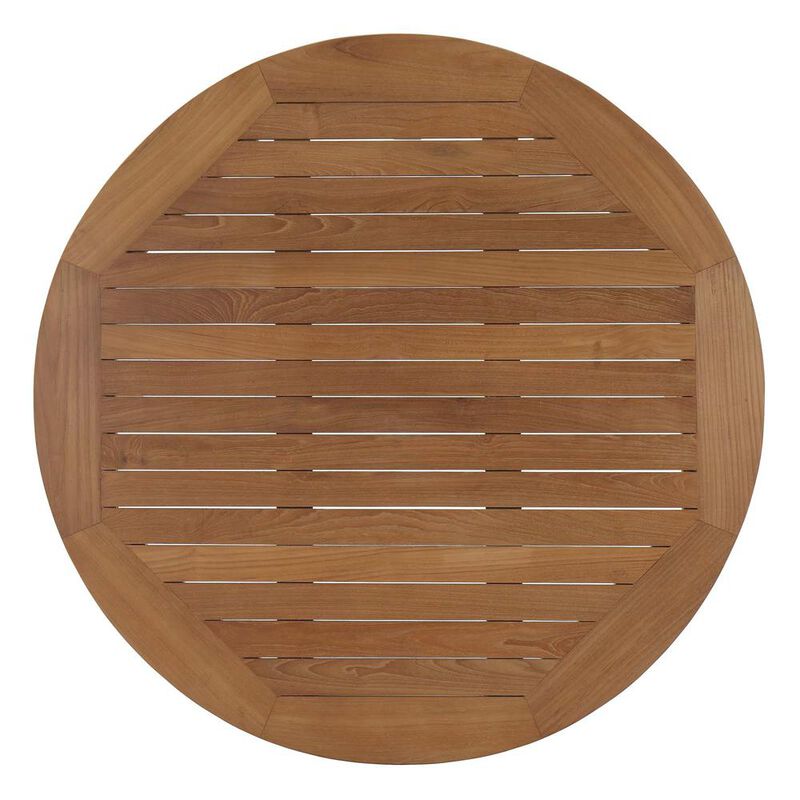 Modway Marina Outdoor Patio Teak Round Coffee Table
