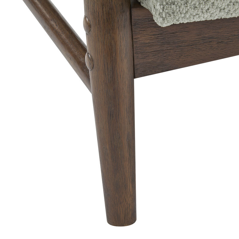 Christopher Knight Home Shiloh Modern 57.5" Elm Wood Frame Uphostered Loveseat