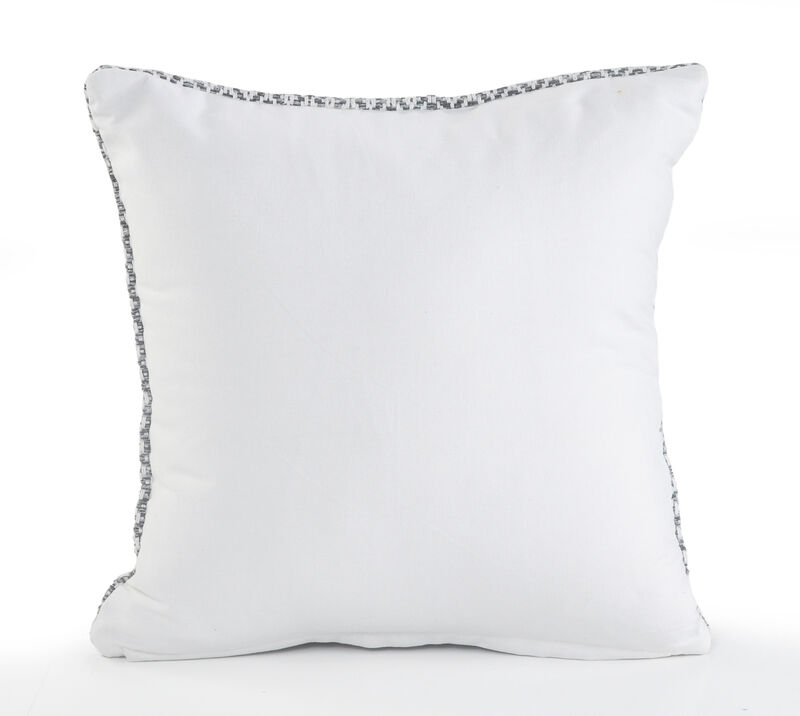 HomeRoots Set of Two Gray Chevron Cotton Throw Pillow image number 3