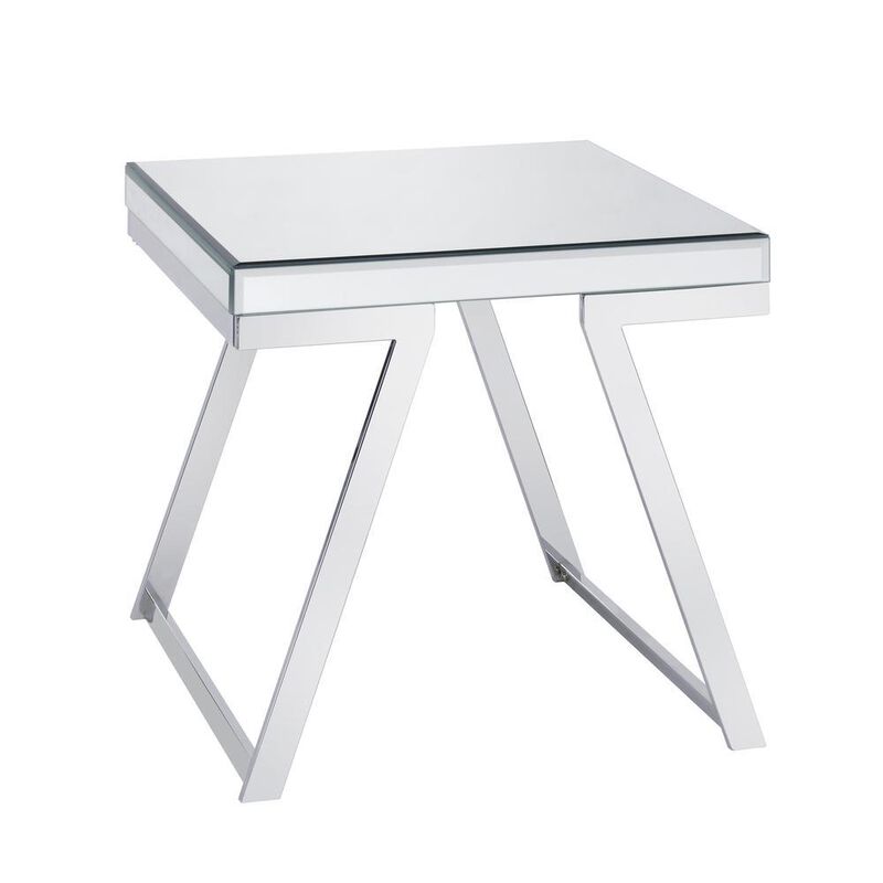 Alfresco Mirrored Top Square End Table
