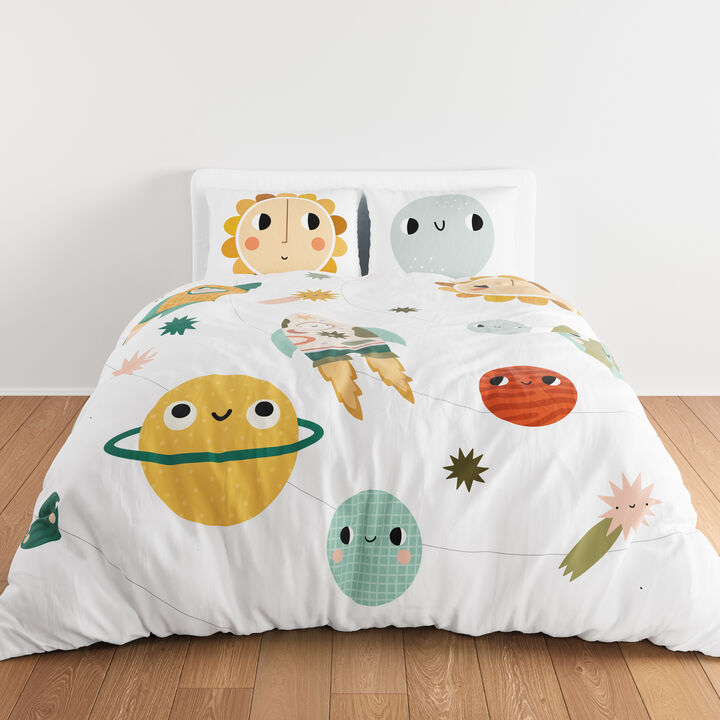 Space Explorer 100% Cotton Duvet & Pillowcase Set - Twin