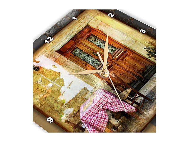 Susan Brown Designs Greek Cafe Wall Clock 10 Inch Home Decor image number 3