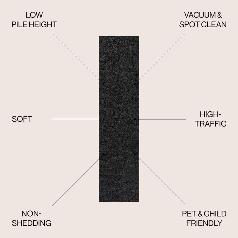 Haze Solid Low Pile Area Rug