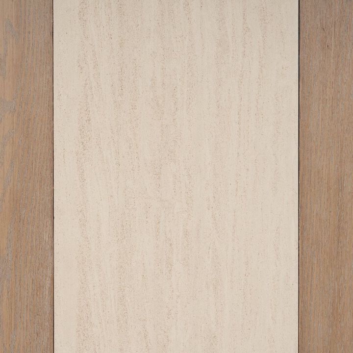 I Home Furnishings Elements Assyemtrical Stone Slab Dining Table In Toffee Finish