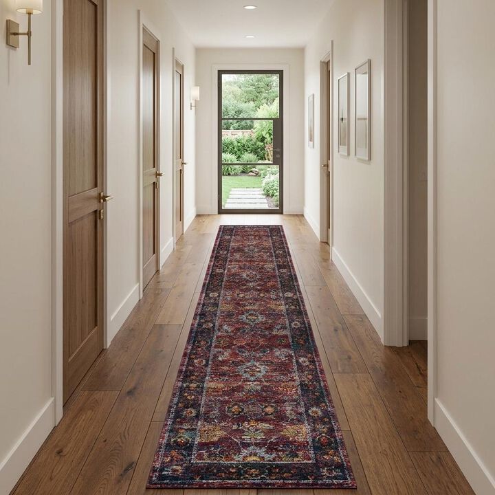 HomeRoots Oriental Runner Rug