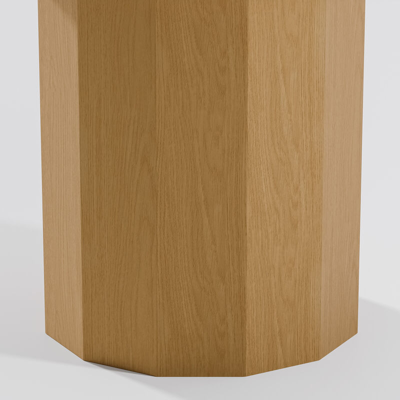 46 Round Edge Wooden Dining Table