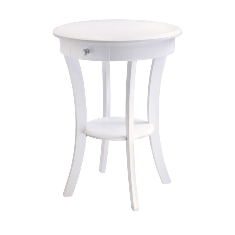 Casafoyer Sasha Round Accent Table, White image number 0