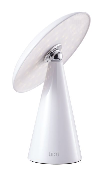 Beacon Lighting Kinoko II Cordless 2-in-1 Rechargeable LED Table & Wall Lamp, CCT Dimmable, Gloss