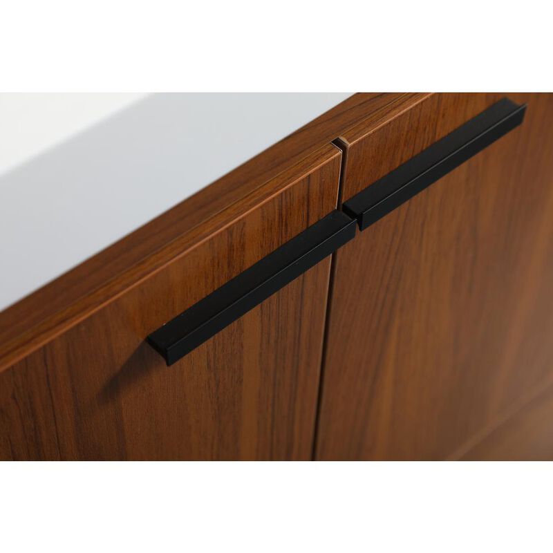 Elegant Kitchen and Bath 30 inch Single bathroom vanity in Teak