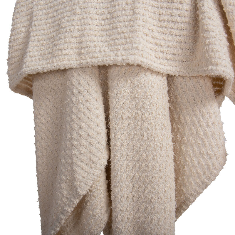 Cream 50" x 60" Throw Blanket