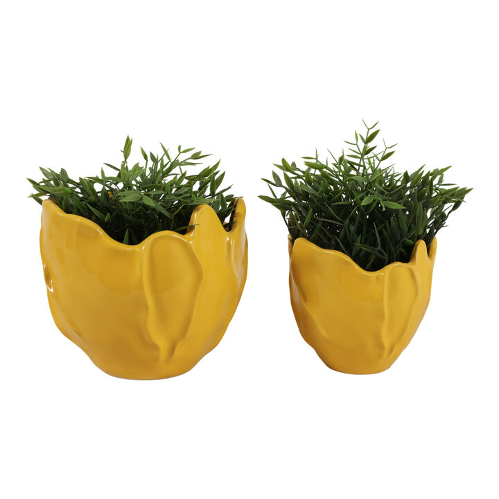 S/2 Flower Shaped Planters