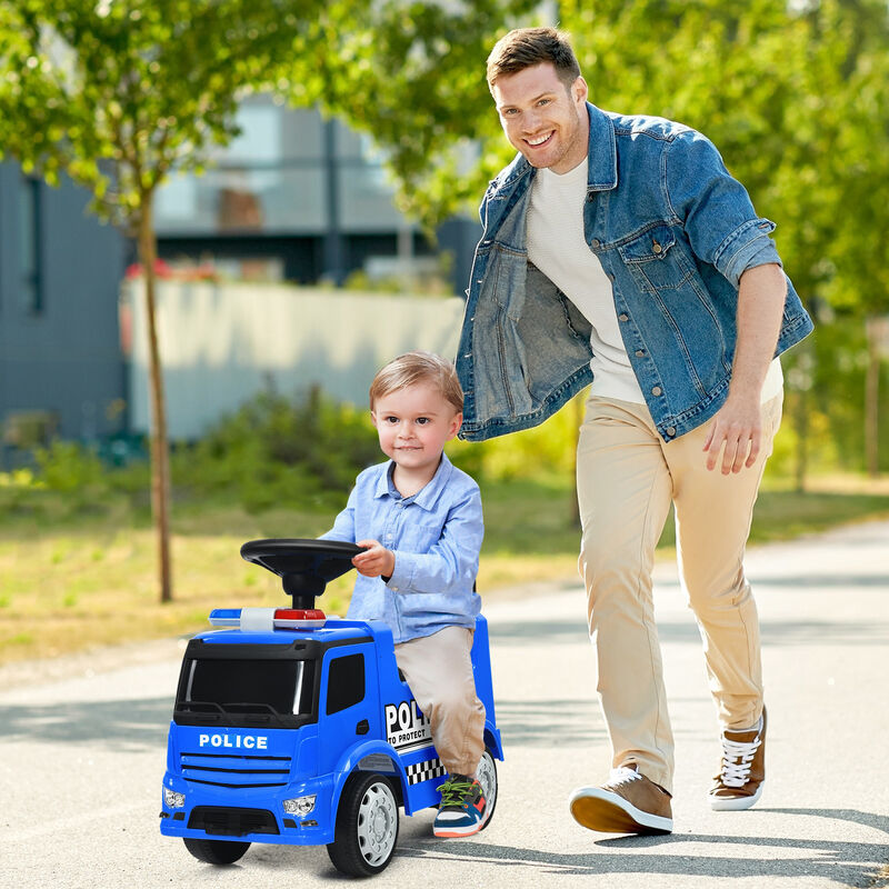 Kids Push Ride-On Car with Sliding Seat Design and Steering Wheel image number 3