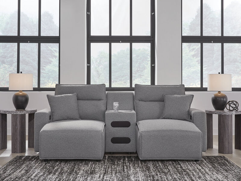 ModMax II 3-Piece Power Reclining Sectional with Chaise and Audio Console image number 1