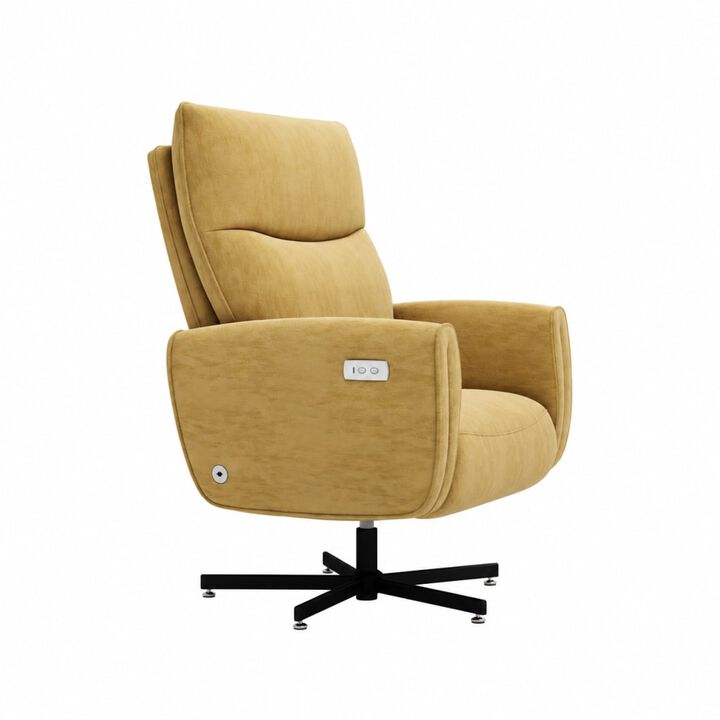 GOODSILO Power Swivel Recliner Chair with USB & Type-C Charging, 360&deg; Swivel Electric Accent Chair for Home Office and Living Room Easy Assembly