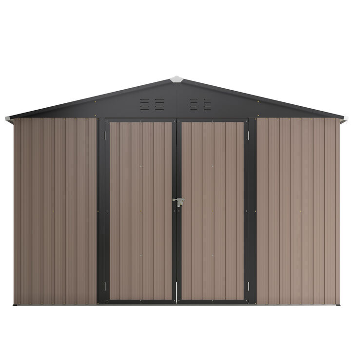 10' x 10' Metal Storage Shed for Ourdoor