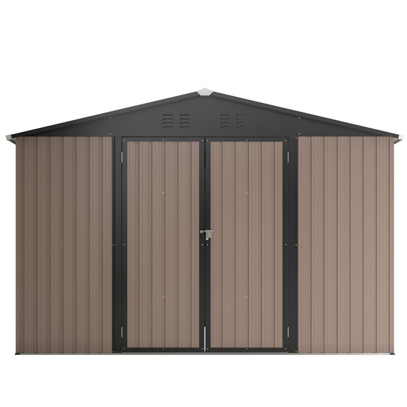10' x 10' Metal Storage Shed for Ourdoor image number 0