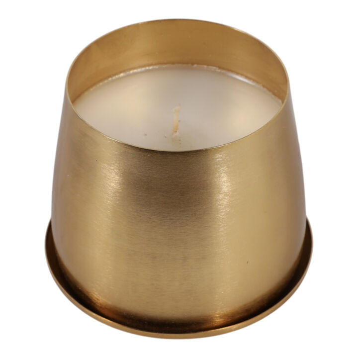 Canilla Metal Saucer Candle