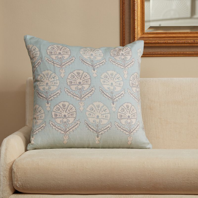 Blue Lotus Pillow image number 1