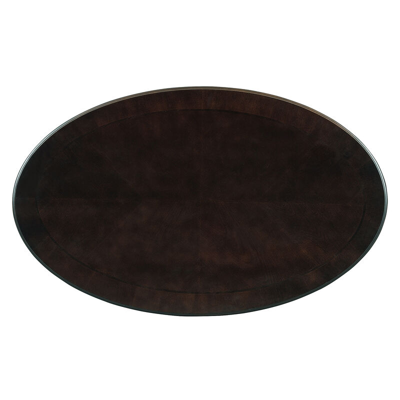 Merax Vintage Oval Coffee Table with Drawer & Storage Shelf - French Country Cocktail Table for Living Room