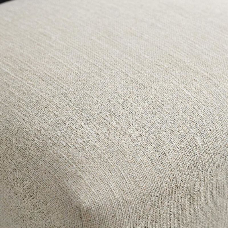 Fabric Upholstered Modern Dining Chair, Heathered Weave Gray Black, Set of 2 image number 5