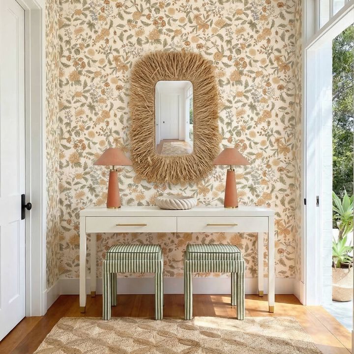 Kora Brown Cotton Jute Stool