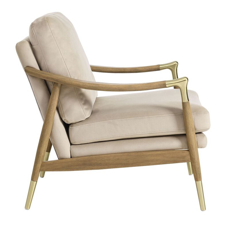 Langford Performance Velvet Accent Armchair image number 3