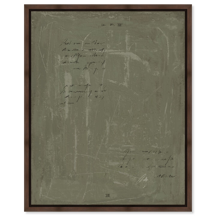 A note II Abstract Canvas Print by Oliver Gal