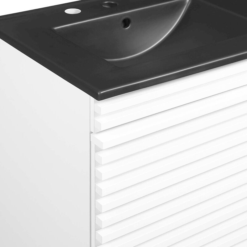 Render 48" Wall-Mount Bathroom Vanity Basin Included image number 8