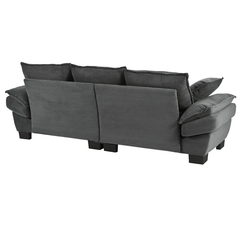 Merax Corduroy Fabric Sofa Couch