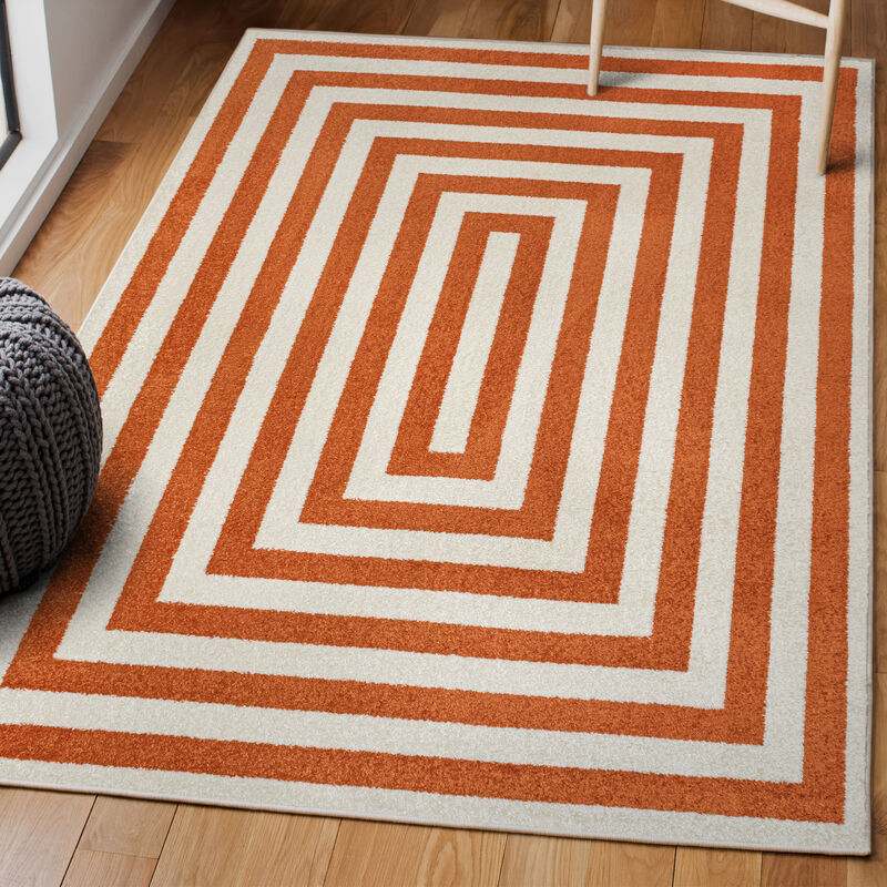Bandol Modern Classic Mitre Stripe Area Rug