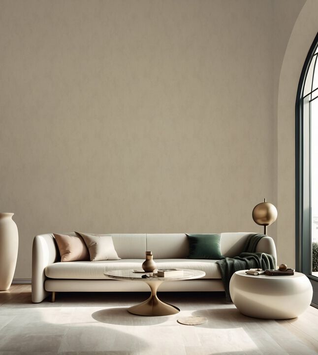 Terra Plaster Effect Beige Wallpaper 34625