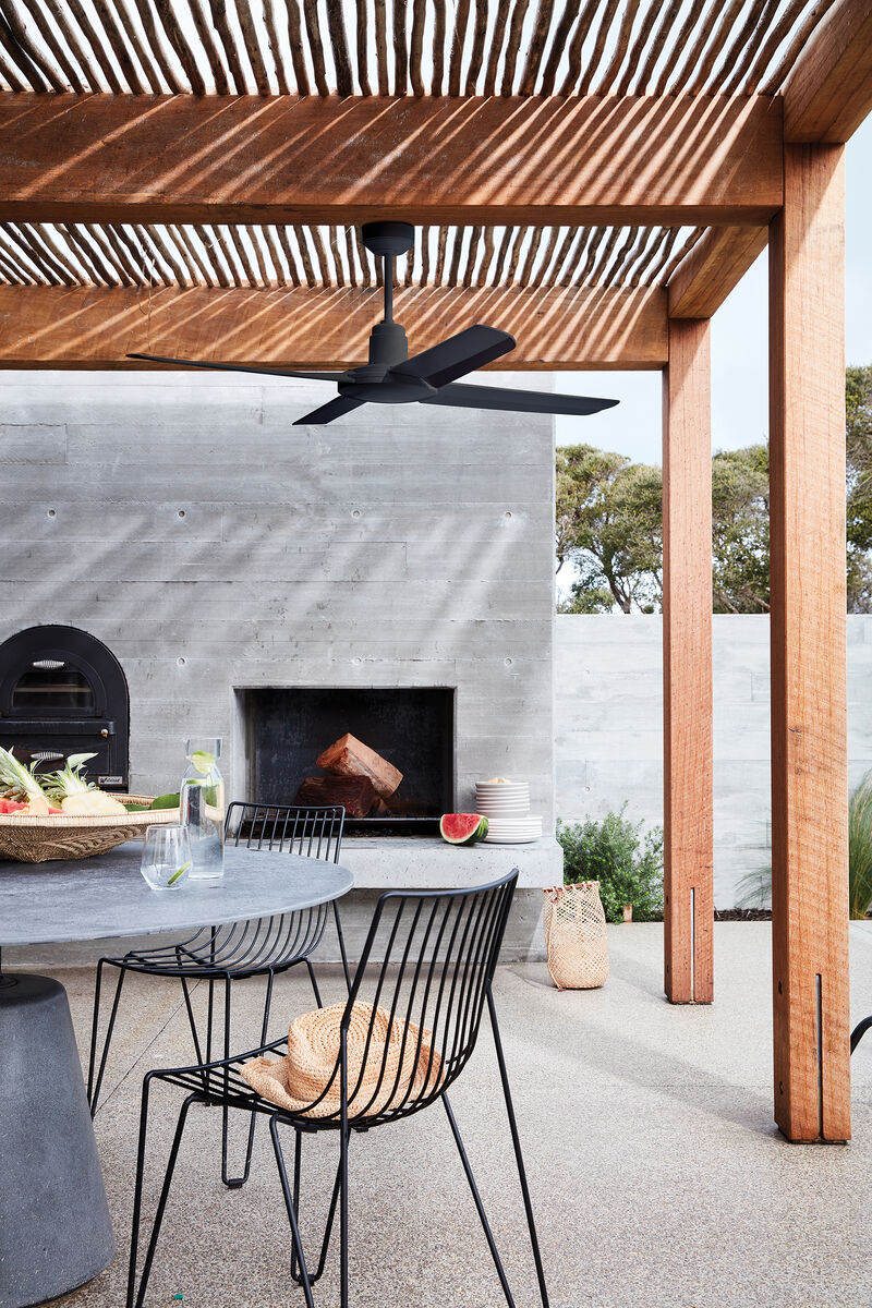 Lucci Air Nautilus 52" Wet Rated Outdoor Ceiling Fan with Remote Control, Modern Patio Ceiling Fan image number 1