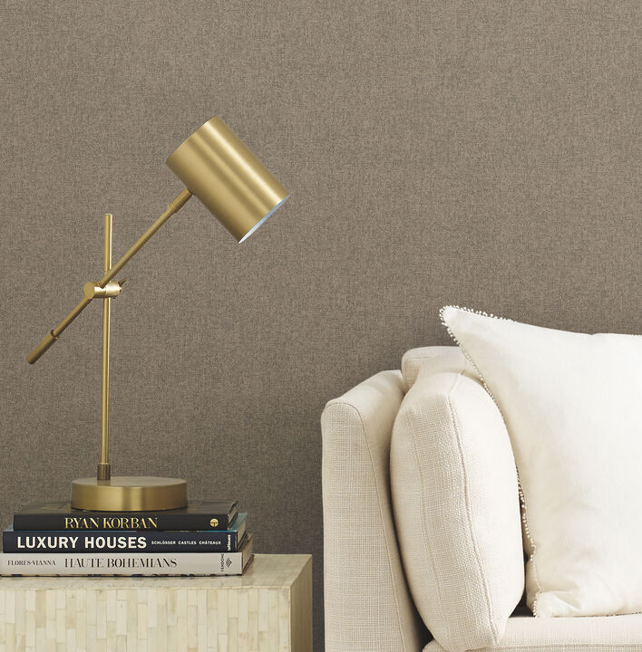 Herringbone Tweed Neutral Woven Wallpaper