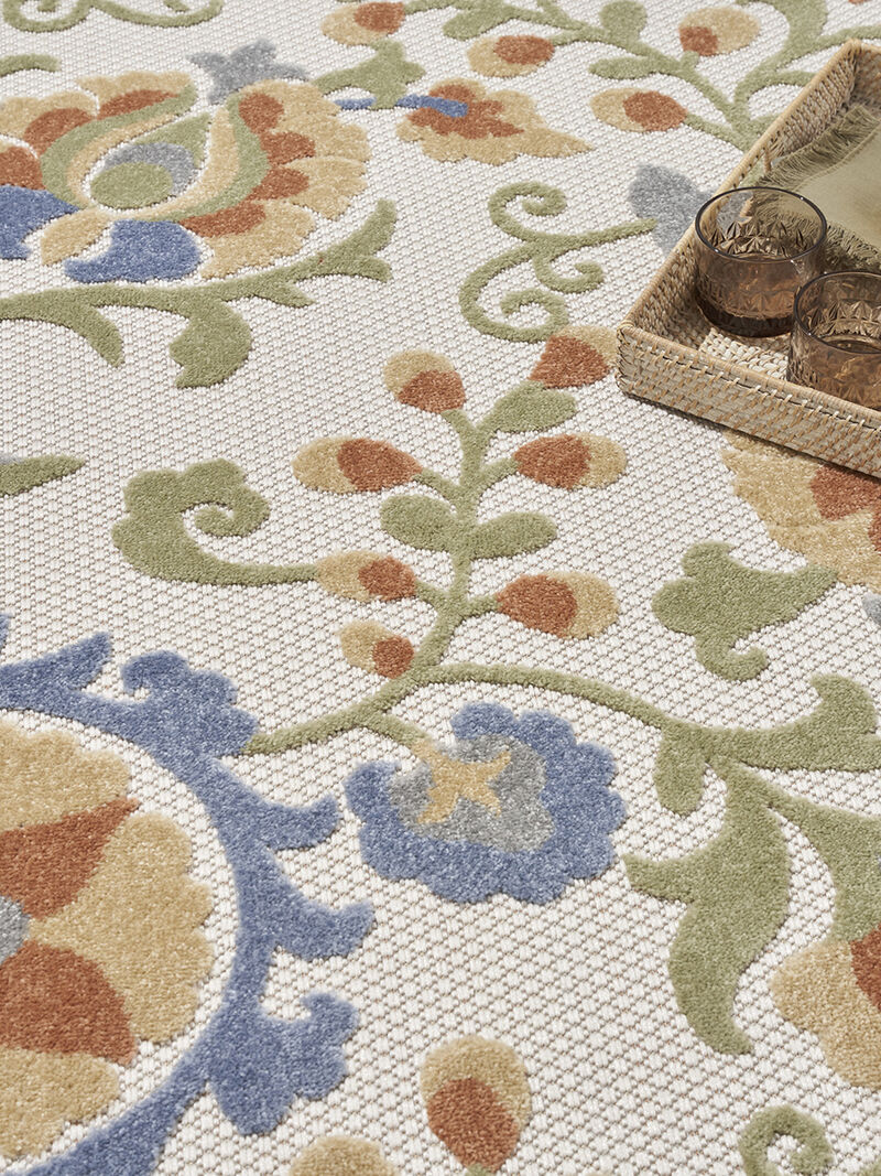 Aloha ALH17 Ivory/Blue 9' x 12' Rug