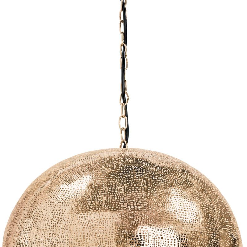 Pierced Metal Sphere Pendant
