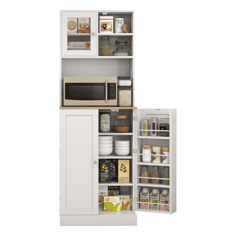 Freestanding Kitchen Pantry Cabinet with Storage Shelves &ndash; Tall Cupboard for Home Kitchen image number 0