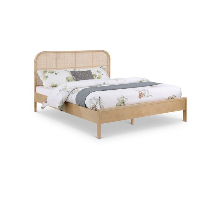 Meridian Furniture Siena Natural Ash Wood King Bed