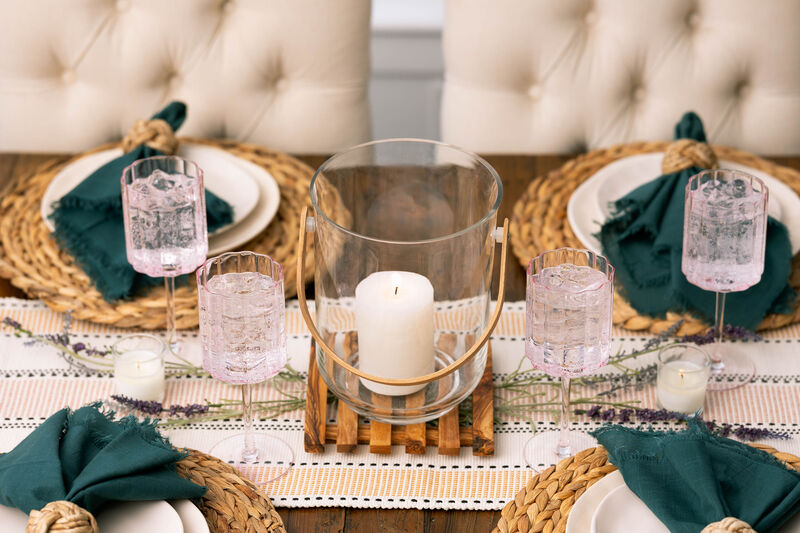 Jeanne Fitz Scalloped Rim Fluted Wine Glass, Set of 4, 12oz, image number 2